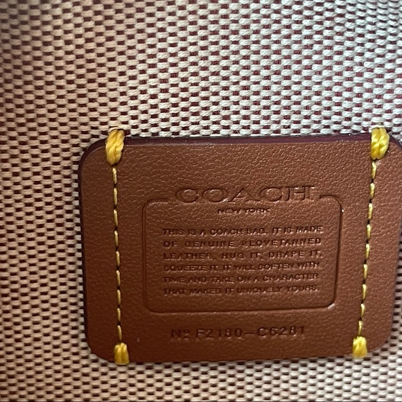 Coach Pink and Dark Brown Mini Tote - Picture 5 of 8